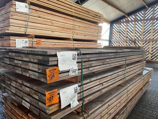 Ca. 56x Douglas Vlonderplanken, 25x140mm, lengte 300cm